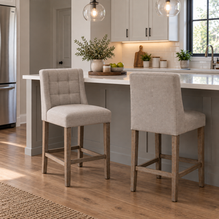 Tisdale Tufted Counter Bar Stool Set