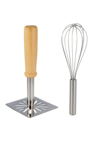 Stainless Steel Whisk & Masher Set