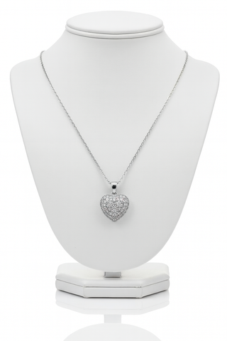 Silver Heart Pendant Necklace