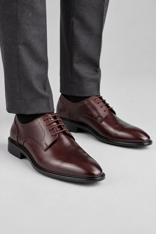 Bellori Italian Leather Derby Shoes