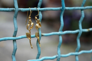 Olive Branch Drop Earrings