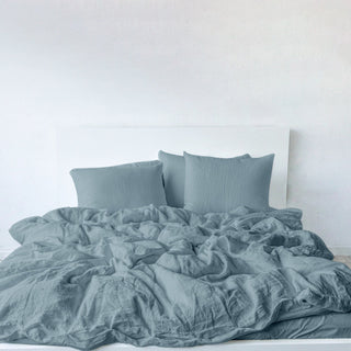 Raw Edged Linen 3-Piece Duvet Set