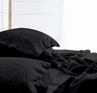 Raw Edged Linen Bedding Set