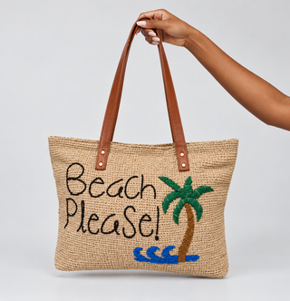 'Beach Please' Tote Bag