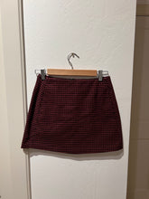 Load image into Gallery viewer, Gingham Zip-Up Mini Skirt
