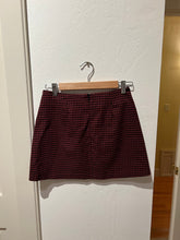 Load image into Gallery viewer, Gingham Zip-Up Mini Skirt
