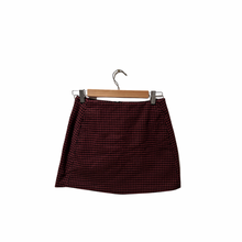 Load image into Gallery viewer, Gingham Zip-Up Mini Skirt

