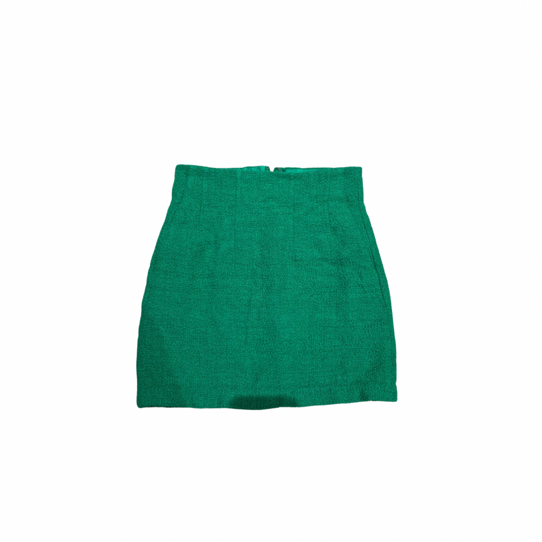 Tweed A-Line Mini Skirt