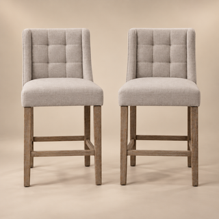 Tisdale Tufted Counter Bar Stool Set