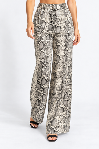 Carmel Snake Print Pants