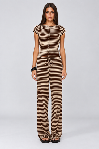 Jericho Striped Jersey Pant Set