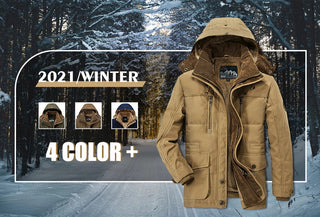 Hooded Winter Parka Coat w/Inner Fleece
