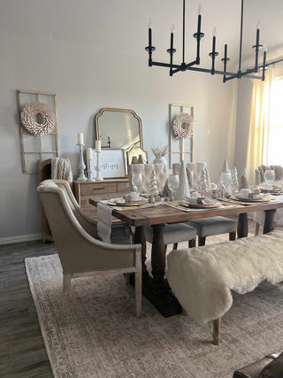 Low-Pile Neutral Area Rug