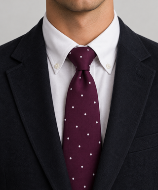 Amethyst Pin Dot Classic Tie