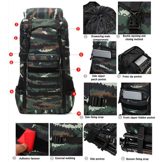 Waterproof  70L Military Backpack