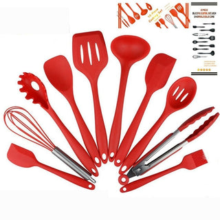 10-Piece Non-Stick Silicone Cooking Utensil Set