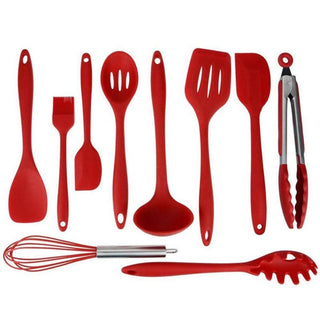 10-Piece Non-Stick Silicone Cooking Utensil Set