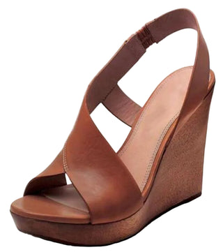 Peep-Toe Wedge Sandals