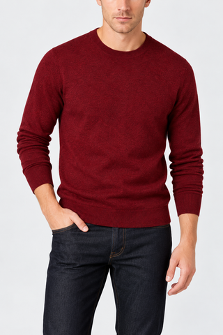 Burnaby Cotton-Blend Crewneck Sweater