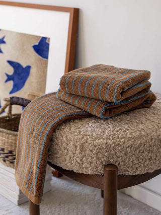 Ultra Soft Absorbent Retro Stripe Bath Towel