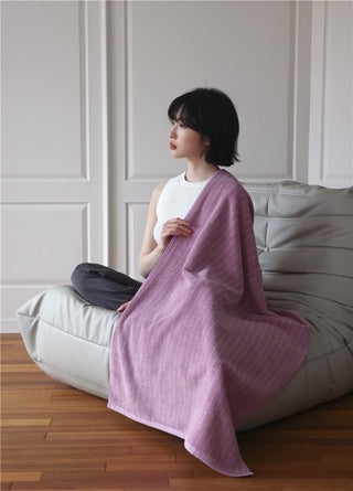 Ultra Soft Absorbent Retro Stripe Bath Towel