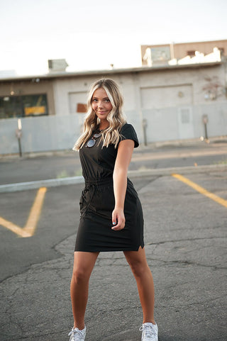Yaletown Drawstring Mini Dress
