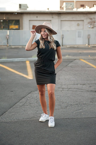 Yaletown Drawstring Mini Dress