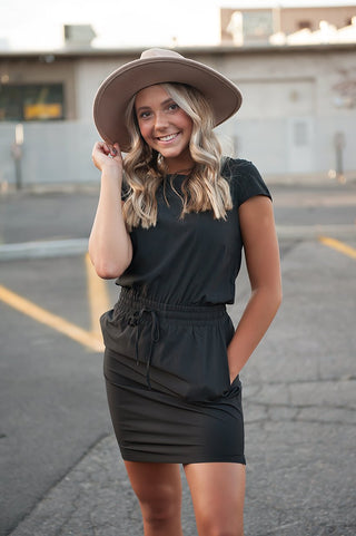 Yaletown Drawstring Mini Dress