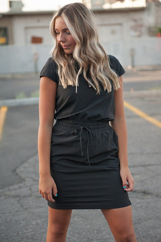 Yaletown Drawstring Mini Dress