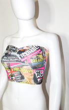Load image into Gallery viewer, Current Mood Tabloid Bandeau Top
